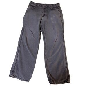 Carhartt FR 2112 CAT 2 Work Pants Men's 36x30 Blue Cotton Nylon Flame Resistant